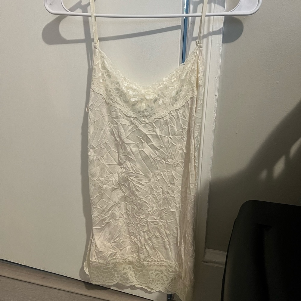 Woman’s satin & lace cami Large new no tags